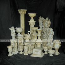 European-style landing Roman column flowerpot Villa home decoration outdoor wedding furnishings window display garden