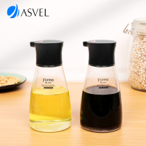 Japan Asvel Soy Sauce Vinegar Seasoning Bottle Glass Small Oil Bottle Vinegar Jug Tabletop Kitchen Home Anti-Leaking Oil Bottle