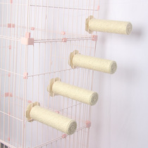 Cat cage fixed jumping platform rest cat scratching column solid wood column core stairs climbing free space with grinding claw sisal DIY
