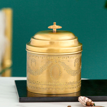 Harvest cottage storage box European style retro light luxury boutique high-grade tea jars household grain storage jars