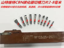 Grooving tool cutting blade boron carbide grooving tool CBN Blade 2mm-8mm high hardness grooving tool