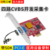 Co-three-dimensional development card AV CVBS BNC S terminal video acquisition card CT B supercolor superimage