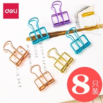 Daili hollow long tail clip color metal ticket holder student test paper clip office large book clip file clip