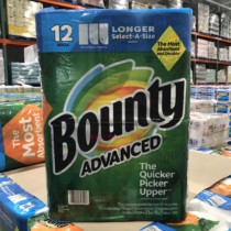 Domestic Shanghai costco supermarket BOUNTY home home casual tearing kitchen tissue 110 Sheets * 12
