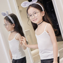 Girls without trace inside wear developmental period Modal childrens underwear small vest girl thin sling student bottom summer