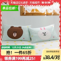 I like a single cotton pillowcase Single student childrens cotton pillow pillow core sleeve a pair of pillowcases