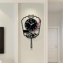 New Chinese clock wall clock Living room household fashion Chinese style clock Atmospheric mute modern creative decorative hanging watch