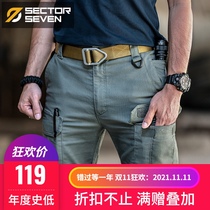 District 7 IX5 Hunter commuter tactical pants mens spring and autumn military fans outdoor elastic self-cultivation combat multi-bag overalls