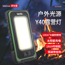 led long battery life lighting camping power outage backup household rechargeable super long standby solar emergency light