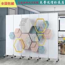 Nordic screen partition wall Living room decoration entrance folding mobile simple modern occlusion double-sided custom folding screen