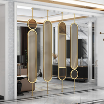 Nordic light luxury Changhong glass screen simple modern living room partition decoration iron entrance entrance partition wall