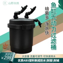 Mountain natural grass fish tank front filter bucket aquarium filter equipment external filter water purification silent without power