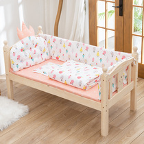  Cotton crib bed circumference baby anti-collision kit Childrens bed five-piece newborn bedding cloth custom-made