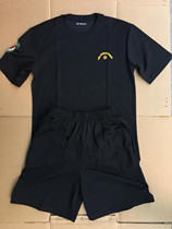 New Special Forces Black Physical Clothing Set Quick Dry Breathable Short Sleeve Round Neck Training T-Shirt Men and Women Half Sleeve