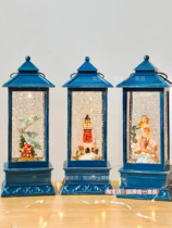 Retro wind lamp mermaid Dolphin Lighthouse Music Box dream music box Crystal Snow send couple birthday gift