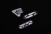 (Overclocking Roaming) HK-11N Prism Functional Wind Luminous Morale Badge Waterproof Plastic Chest Badge Magic Sticker