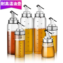 Large number sealing oil spill pot oil bottle oil vinegar jug glass high boron silicon heat resistant and high temperature resistant seasoning bottle kitchen supplies
