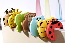 Creative anti-collision door blocking cartoon child safety door card baby windproof door stopper door lock door clamp