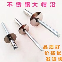 304 stainless steel big brim big head blind rivet steel willow Ding big cover willow nail big brim round head pull nail