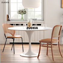 Nordic small apartment round table modern simple Net red ins household coffee white table tulip table combination