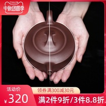 Original mine purple mud Yixing famous purple clay teapot pure handmade teapot single pot household tea set bubble teapot all handmade Han Jun