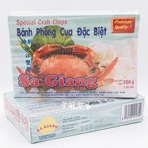 Vietnamese specialty seafood crab slices fried food a box of 200g packed all year round supply various snacks discount price