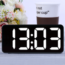 Han time clock large screen display mute electronic alarm clock digital living room with night light fashion simple Station clock HA89