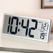 LCD huge screen schedule electronic clock digital home bedroom silent living room simple desk clock wall clock HA88