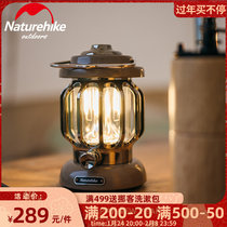 Naturehike mobile atmosphere tent light outdoor camping charging hanging light camping portable camp light retro light