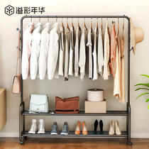 Hangers floor-to-ceiling bedroom hangers living room household simple clothes drying rack indoor net red multifunctional coat rack