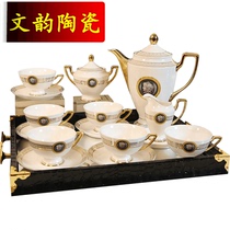 Neoclassical Jane European model room decorations bone china coffee cup with black tea tea tea set set