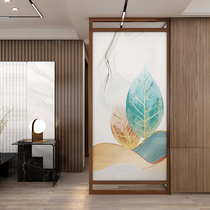 Nordic solid wood screen partition wall living room decoration porch office simple modern shelter home light luxury custom