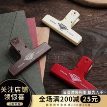 Japanese HIGHTIDE PENCO clip vintage colorful plastic ticket clip storage food stationery Handbook clip