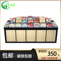 Convenience store supermarket shelf display shelf Bulk bulk snack shelf Small food Nakajima cabinet Bulk candy pile head