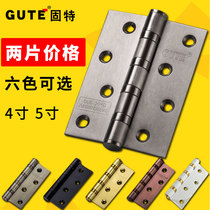 Solid 4 inch 5 inch stainless steel flat open hinge wood door foldout ancient bronze color loose-leaf hardware bearing house door hinge