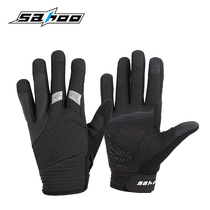 SAHOO riding gloves autumn and winter shock absorption touch screen warm gloves men and women long finger mountain bike equipment