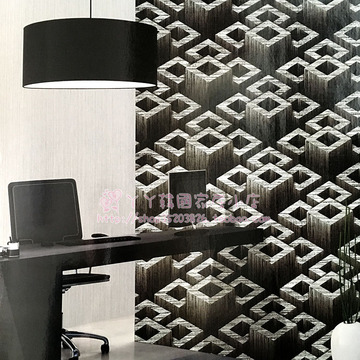 现货lg墙纸.3d效果视觉立体感背景墙壁纸.深灰色调抽象图案 2色