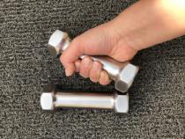 304 stainless steel dumbbell hexagonal dumbbell male and female youth sports professional boxing air strike training dumbbell