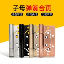 Indoor invisible door hydraulic buffer primary-secondary hinge stainless steel home hinge behind closed door automatic door closing closure