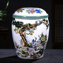 Jingdezhen ceramic urn Funeral supplies Large ceramic columbarium funeral burial urn