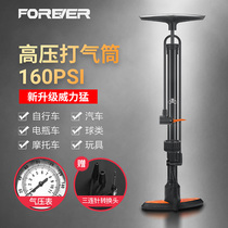 Permanent Bicycle Electric battery motorcycle universal pump with barometer for high-pressure bicycles