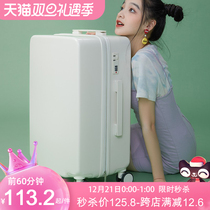 Luggage female 20-inch small light College Students 24 password small Rod ultra-quiet universal wheel travel leather box