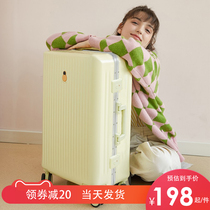 Luggage luggage trolley case female Japanese students sturdy durable aluminum frame case 2021 silent universal wheel 24 inch suitcase