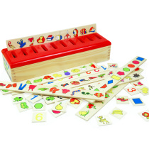 Early Education Training Cognitive Puzzle Toys Children Classification Knowledge Learning Box Admission Classification Wisdom development 3-6 years old