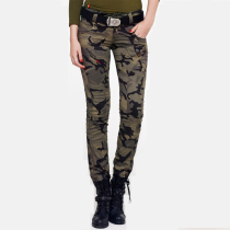 Battlefield outdoor clothing camouflage women trousers training pants elastic slim casual pants military fans tactical pants