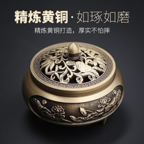 Antique Xuande furnace Copper incense burner Pure copper incense burner Incense burner Indoor incense burner Household