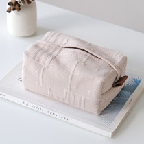 Naturally air cotton fabric tissue package household tissue towel can hang tissue bag restaurant living room