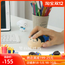 Japanese Crayon Xiaanxin genuine authorized cute cartoon Korean limited Stereo usb wireless mouse mouse