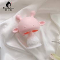 Deer mushrooms dental box can be boiled to eat artifacts baby bite toy silicone grinding stick