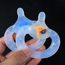 Canada MARCUS Marcus Childrens soothing teether silicone toothbrush Baby molar stick can be boiled and disinfected